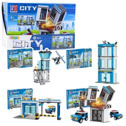 Construction Blocks Police Station Buildings 190-213 pcs.