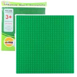 Construction Board for Building Blocks Dark Green 25.5x25.5 cm