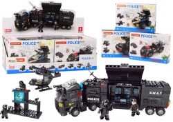 Construction Bricks Special Services Police Helicopter Boot MIX Set