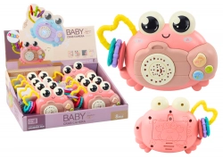Crab Camera Rattle Battery Operated Projector Sounds Pink