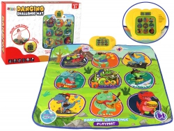 Dance mat with a dinosaur motif 90cm x 86cm