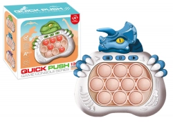 Dinosaur Pop It Sensory Game Battery Powered Lights Blue Sounds