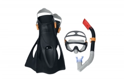 Diving Set Mask, Snorkel, Fins Black Bestway 25020