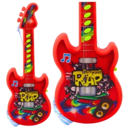 Electric Guitar For Kids Melodies Solmization Range Red