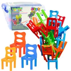 Falling Balance Chairs Arcade Game 36 Pieces Colorful