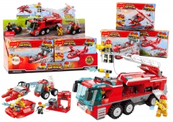 Fire Department Boot Airplane Helicopter Construction Blocks MIX