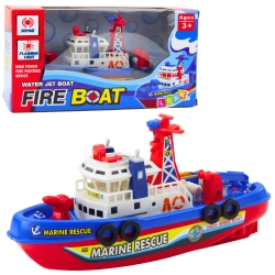 Fireboat with Tug and Water Spray Lights and Sounds