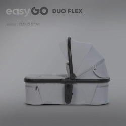 Gondola do wózka dziecięcego EasyGo Duoflex Cloudy Gray