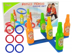 Handball Game Hoop Throw Coloured Bottles Points