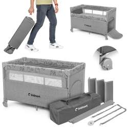 Kidnort Livsmiljö Oxford 300
Light gray Детская дорожная кроватка