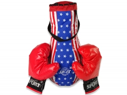 Kids Punch Bag Kit Childrens Mega Boxing Set + Gloves Boxing Bag Set 40 cm