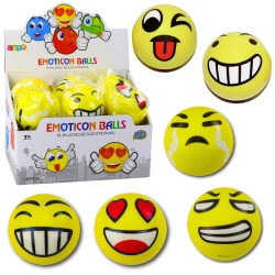 Kneading Bouncing Ball Foam Emoticon Yellow 10cm