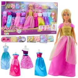 Large Fashion Set Anlily Collection Doll Dresses Accessories 24pcs.