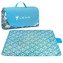 LEAN 150 x 200cm Foldable Beach Picnic Blanket Floral