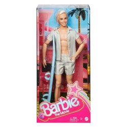 Mattel - Barbie Signature The Movie Ken Doll Wearing Pastel Striped Beach Matching Set