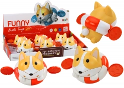 Mechanical Bath Toy Wind-Up Fox in a Wheel