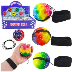 Moon Ball on Elastic Band for Dexterity Exercises, 6.5 cm indentations