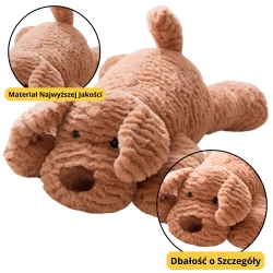 Plüsch Maskottchen Kuscheltier Hund Beige 30cm