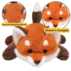 Plush Fox Cuddly Toy With Weighted Paws 30cm
