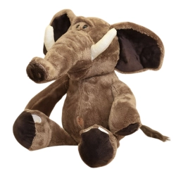 Plush Mascot Cuddly Toy Elephant With Big Ears Brown 22cm