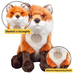 Plush Mascot Cuddly Toy Fox Ginger Brown 23cm