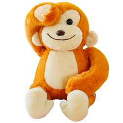 Plush Mascot Cuddly Toy Monkey With Magnets Brown 23cm