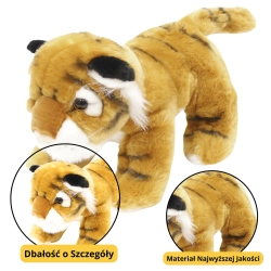 Plush Mascot Cuddly Toy Tiger Cat Brown 25cm