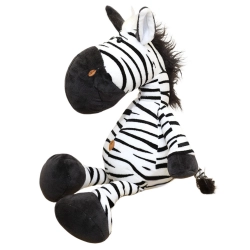 Plush Mascot Cuddly Toy Zebra Black and White 25cm
