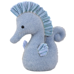 Plush Mascot Water Horse Cuddly Toy Blue 25cm