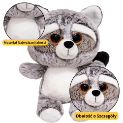 Plush Toy Raccoon Cuddly Toy Big Eyes 22cm