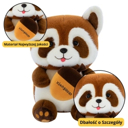 Plush Toy Raccoon with Acorn 23cm