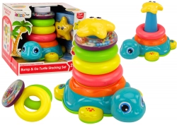 Pyramid Riding Turtle 2in1 Puzzle Wheels Lights Sounds