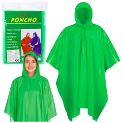Reusable Raincoat Green 132 x 203 cm