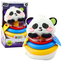 Sensory Toy Tumbler Panda Pyramid Rocking Teethers Rattle
