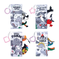 Set of Soft Educational Sensory Books for Toddlers 4pcs