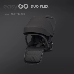 Siedzisko spacerówki do wózka dziecięcego EasyGo Duoflex Ebony Black