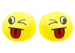 Soft Ball Smiley Emoji Ball Yellow 9cm