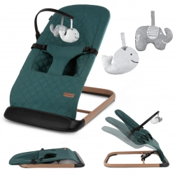 Šūpuļkrēsliņš Kidwell LARO Green/Wooden