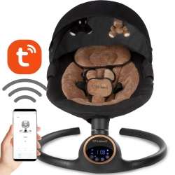 Šūpuļkrēsliņš Kidwell REVE Black/Gold 2in1