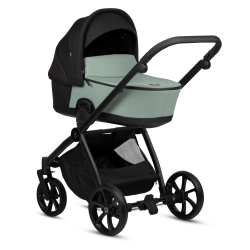 Tutis Mio 3+ LEATHER Sage 039 Bērnu rati 3in1