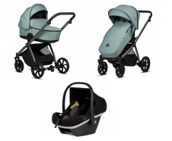 Tutis Mio 3+ Turquoise 243 Bērnu rati 3in1