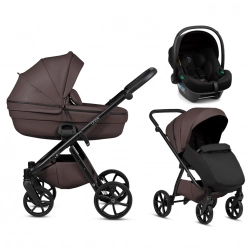 Tutis UNO 6+ LEATHER Cioccolata 177 Bērnu rati 3in1