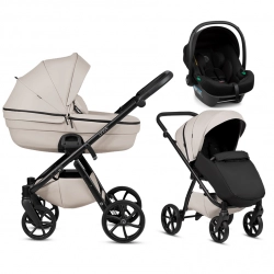 Tutis UNO 6+ LEATHER Latte 151 Bērnu rati 3in1