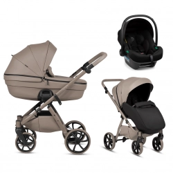 Tutis UNO 6+ LEATHER Nocciola 185 Bērnu rati 3in1