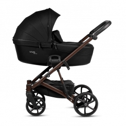 Tutis VIVA6+ ESSENTIAL Caviar 070 Bērnu ratiņi 2in1