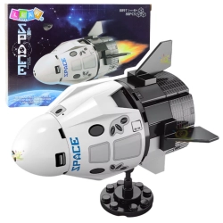 White Spaceship Construction Bricks Base 88 pcs.