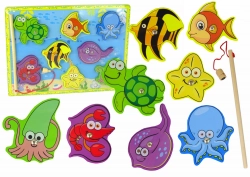 Wooden Set for Catching Sea Animals