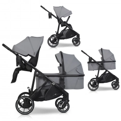 Wózek dziecięcy EasyGo Duoflex Cloudy Gray 1 siedzisko 1 gondola