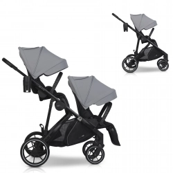 Wózek dziecięcy EasyGo Duoflex Cloudy Gray 2 siedziska