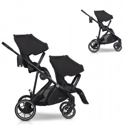 Wózek dziecięcy EasyGo Duoflex Ebony Black 2 siedziska